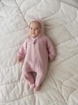 Комбинезон с закрытой ножкой "Пудра" утепленный 0+