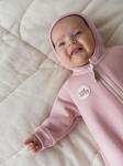 Комбинезон с закрытой ножкой "Пудра" утепленный 0+