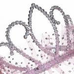 СНОУ БУМ Ободок-диадема для принцессы, диаметр 11см, пластик, полиэстер