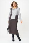 Костюм Aira Style 24132 серо-коричневый