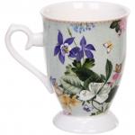 Кружка керамическая 300мл "Цветочная фантазия" в подарочной коробке