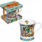 Кружка керамическая 280мл "Цветочная радуга" в подарочной коробке