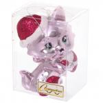 Ёлочная игрушка "Весёлый котёнок"  7*5*10 см, Розовый