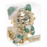 Ёлочная игрушка "Весёлый котёнок"  7*5*10 см, Шампань