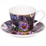 Кофейный набор 4 предмета "Цветочный сад" (2 кружи 120мл+2 блюдца)