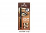 Alvin D`or Дуэт для бровей P-5 карандаш+пудра Brow Satin (тон 03 Dark Grey)