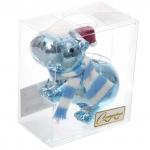 Ёлочная игрушка "Весёлый бегемот" 5*10*8,5 см, Голубой