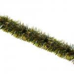 СНОУ БУМ Мишура 9x200см, ПЭТ, зеленая с золотом, 26-322