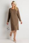 Платье женское  6162Н/05/Бежево-коричневый