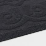 Коврик влаговпитывающий придверный без окантовки Доляна «Восточная сказка», 40?60 см, серый