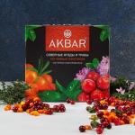 AKBAR "Северные ягоды и травы" 100 пак. с/я черный