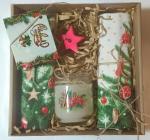 Набор "Праздник" (подтарельник - 2 шт., свеча аромат. - 1 шт., свеча декор. - 1 шт.) НП-1