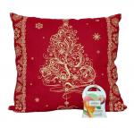 Подушка "Новогодняя" 40*40 + ароматическое саше в подарок ПНГ-6