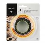 SATOSHI Набор форм для печенья/салатов/десертов 5пр, 4,8-5,8-6,8-7,8-8,8х3,5см, пластик