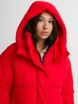 Куртка объемная женская зимняя красный