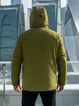 Горнолыжная куртка мужская зимняя цвета хаки 2412Kh