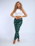 Брюки женские, модель 162, трикотаж (Ёлочка, зеленый)