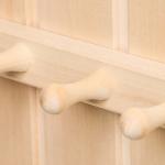 Вешалка для бани и сауны, липа, 40?5?6.5 см, 4 крючка, «Добропаровъ»