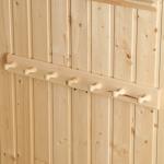 Вешалка для бани и сауны «Классика», 65?6.5?6.5 см, деревянная, настенная, 7 крючков, «Добропаровъ»