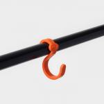 Вешалка гардеробная для одежды «Радуга», чёрная