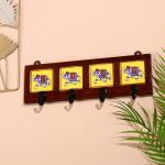 Вешалка «Караван. Слоны», 22?4?12 см, 4 крючка, дерево, МИКС