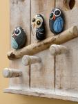 Вешалка «Скворечник с воробьями», 20?5?35 см, дерево албезия