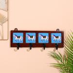 Вешалка «Караван. Лошади», 22?4?12 см, 4 крючка, дерево, МИКС