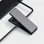 Вешалка для брюк и юбок LaDо?m Black Lotus, 35?1.1?24 см, длинный крюк, с зажимами, чёрная