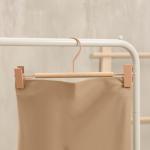 Вешалка для брюк и юбок LaDо?m Laconique, 28?11.5?2.8 см, с зажимами, розовые