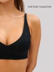 Бюстгальтер бесшовный бескаркасный кружевной Lingeamo черный ВТ-03 (7)