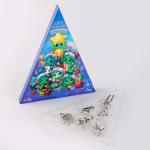 Адвент - календарь новогодний с металлическими головоломками «Дракончики», 6 шт.