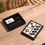 Игра настольная 3 в 1, домино, кубики, карты, полирезин, МДФ