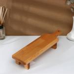 Доска для подачи с ручкой Adelica, на ножках, 38?10?6 см, дерево берёза