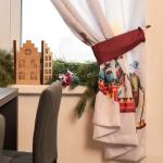 Комплект штор для кухни с подхватами «Этель. Щелкунчик», 2 шт., белые, 145?180 см