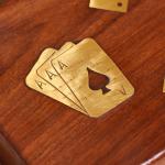 Игра настольная 2 в 1, кубики, 2 колоды карт, 18?12?4 см, дерево шишам