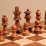 Игра настольная 3 в 1, шахматы, домино, кубики, доска 35?35 см, дерево шишам