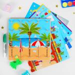 Геоборд «Резинки», маркер, 8 двусторонних карточек