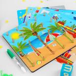 Геоборд «Резинки», маркер, 8 двусторонних карточек