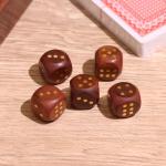 Игра настольная 2 в 1, кубики, колода карт, 11.5?11.5?3.5 см, дерево шишам