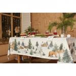 Набор новогодний «Этель» Forest animals, скатерть 150?180 ±2 см с ГМВО, салфетки 40?40 см-8 штук