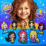 Аквамозаика «Принцессы», 8 фигурок, 2500 шариков
