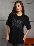 Футболка "Блеск" черный женская