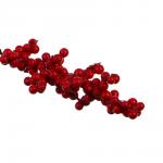 СНОУ БУМ Веточка с красными ягодами 37 см, пенопласт, металл