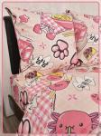 Детское постельное белье бязь Табо лапка вид 7/1 розовый