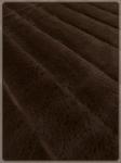 Плед с коротким ворсом "кролик" темно-коричневый 29