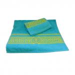 Полотенце махровое Львы бирюзовые (пл.375)