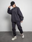 Брюки джоггеры женские графит с начесом