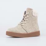 бежевый ботинки женская Войлок