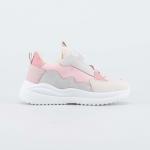 беж-роз полуботинки школьная Комбинирован.