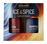 Подарочный набор Ecolatier для мужчин  ICE & SPICE (гель для душа + шампунь 150мл) 300мл